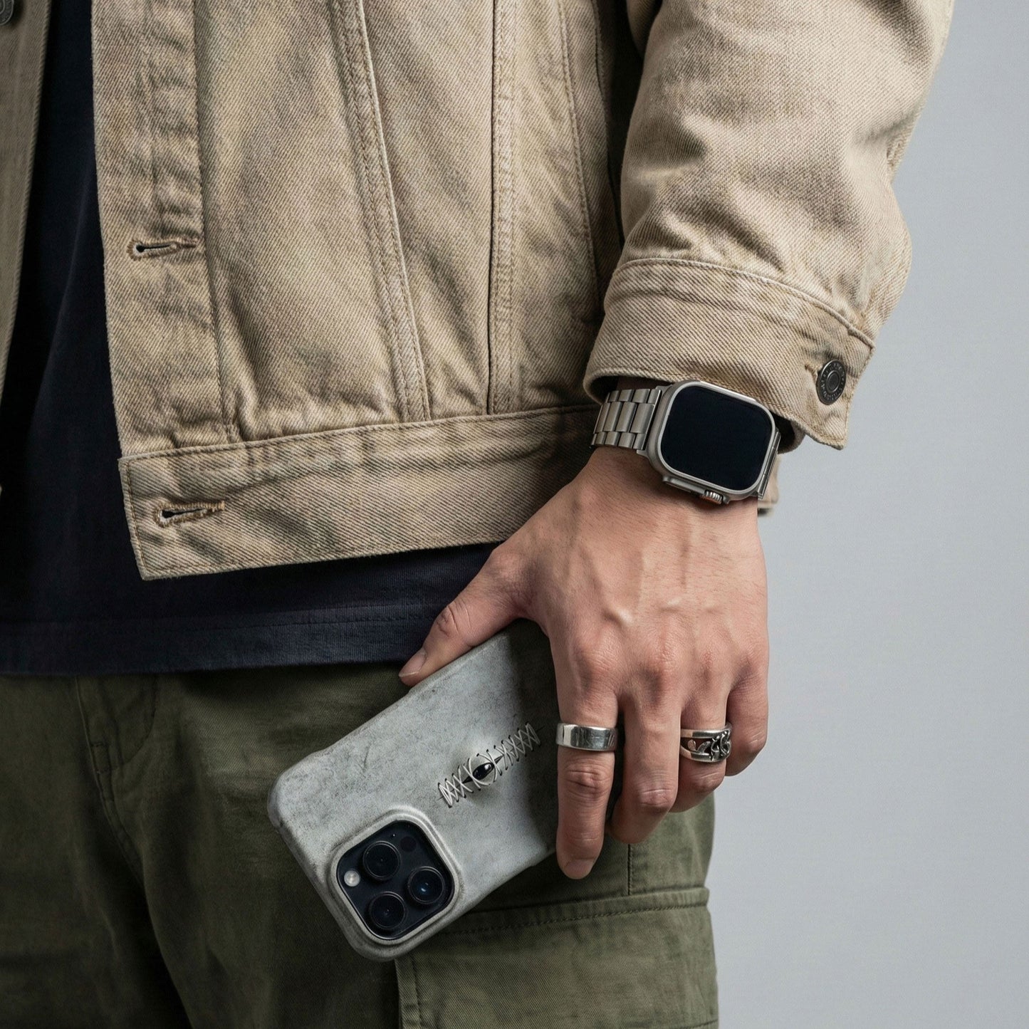 Handmade All-Seeing Eye Leather iPhone Case