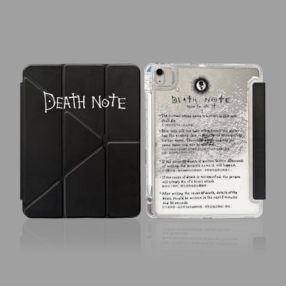 Death Note Quicksand Acrylic iPad Case With Pencil Slot