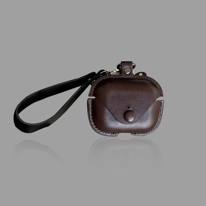 Vintage Leather AirPods Case with Detachable Lanyard
