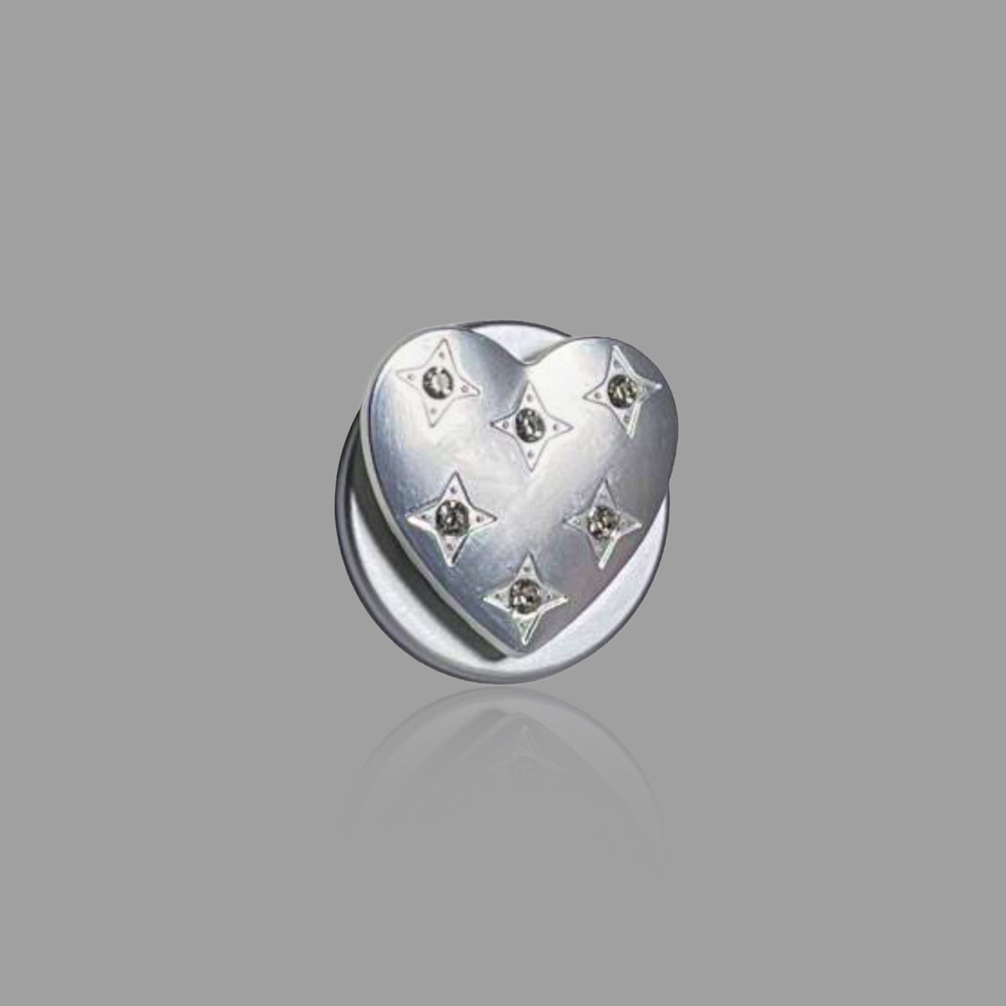 Silver Star Pattern iPhone Case , Magnetic Card Holder & Heart Stand Options