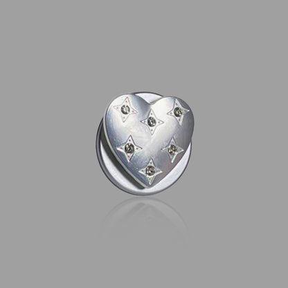 Silver Star Pattern iPhone Case , Magnetic Card Holder & Heart Stand Options