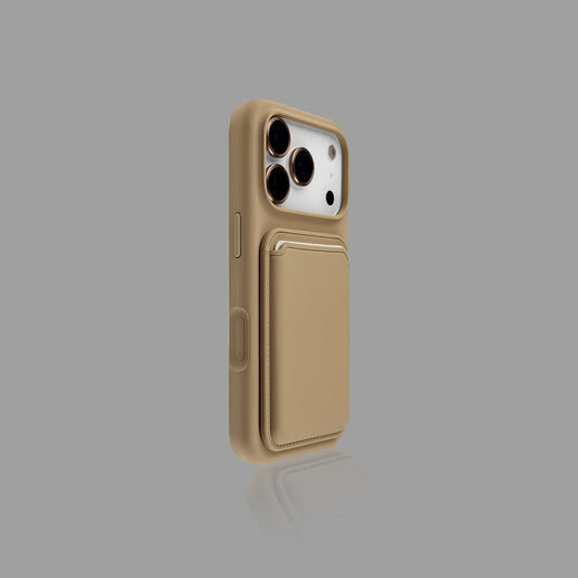 Solid Color Magnetic iPhone Case with Magnetic Card Holder