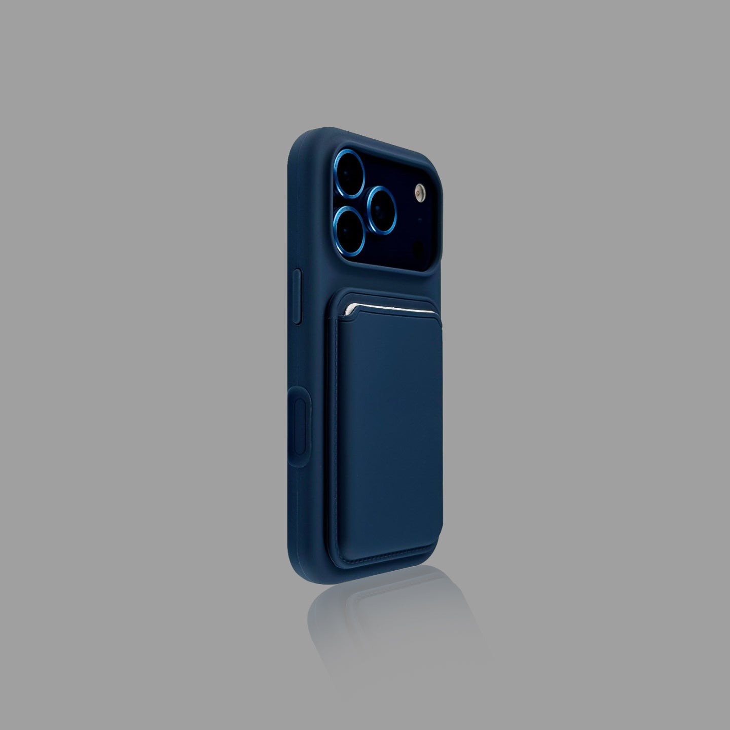 Solid Color Magnetic iPhone Case with Magnetic Card Holder