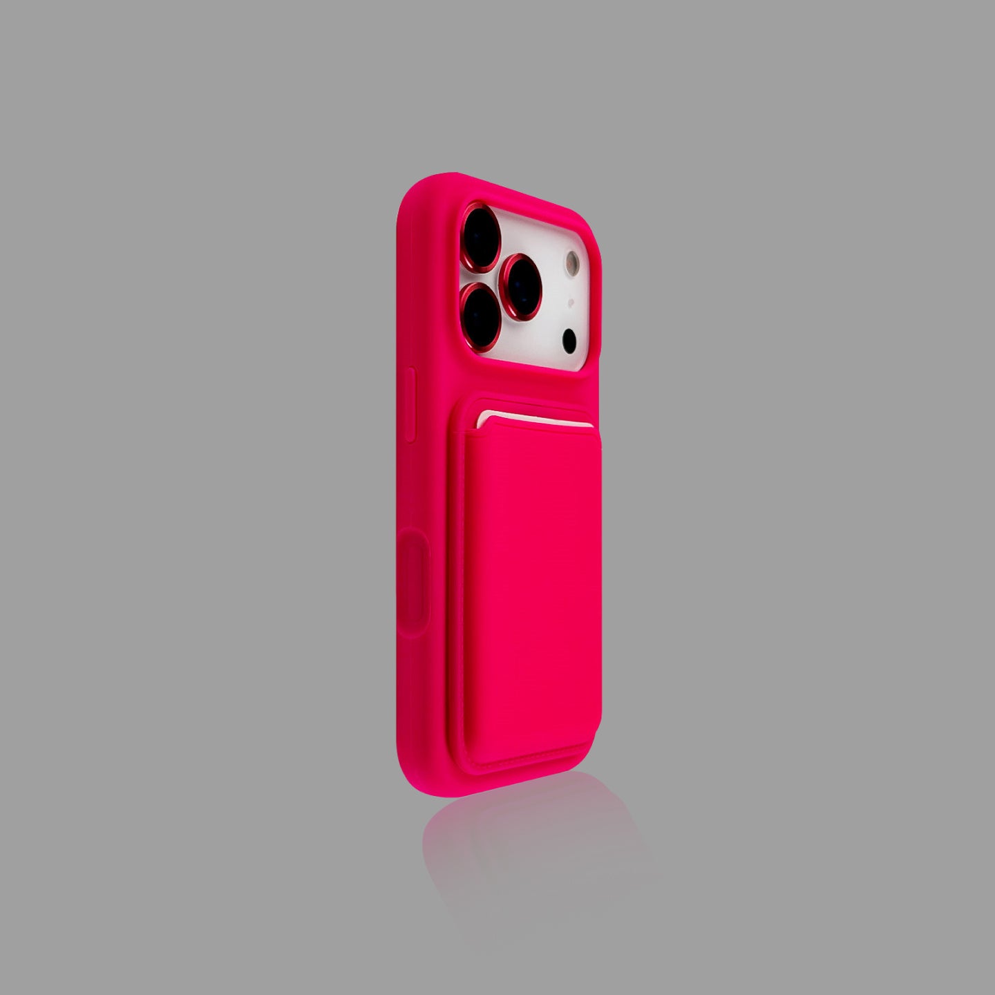 Solid Color Magnetic iPhone Case with Magnetic Card Holder