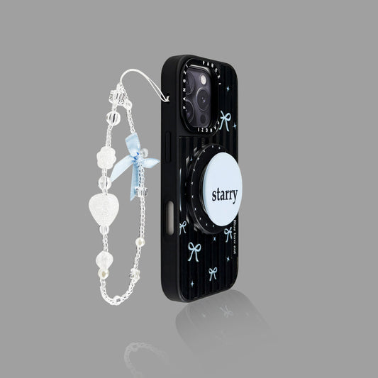 Mirror Stripe Bow MagSafe iPhone Case
