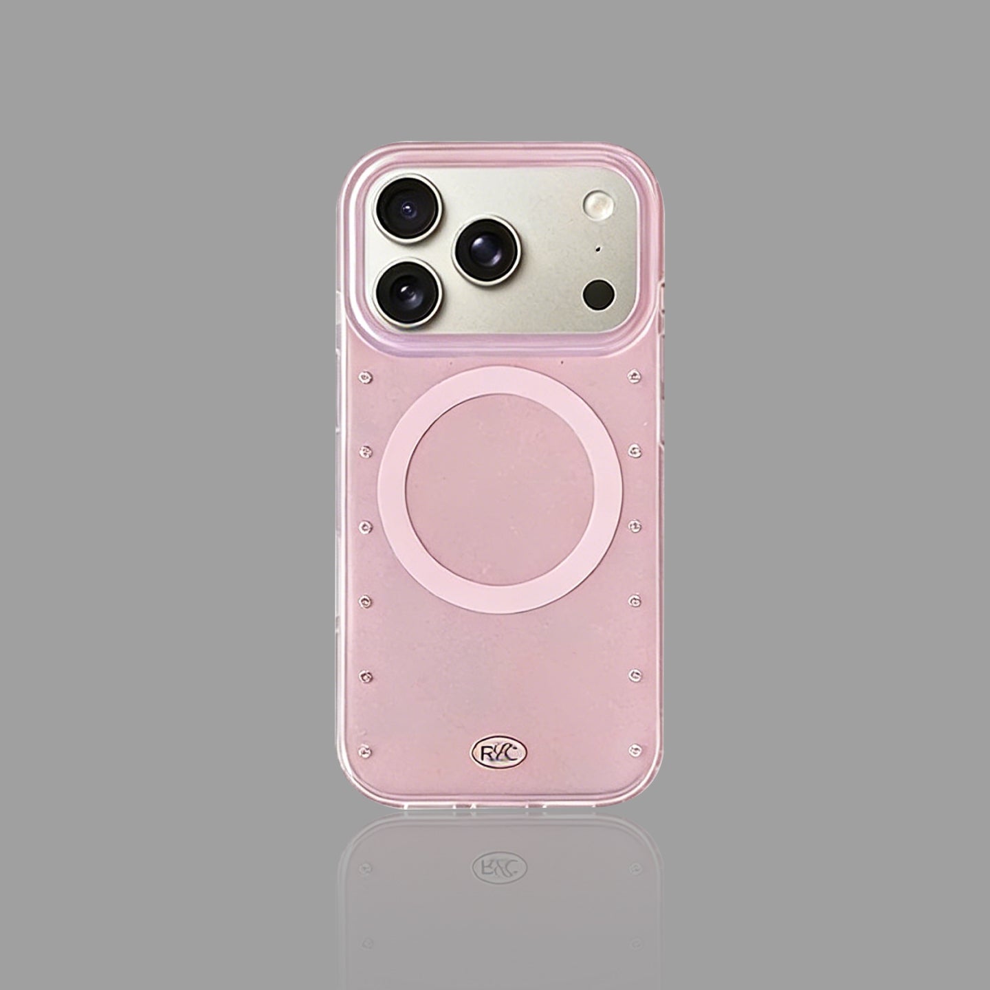라인스톤 전기도금 MagSafe 아이폰 케이스