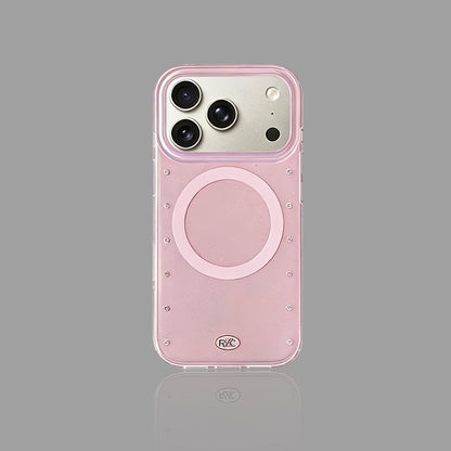 라인스톤 전기도금 MagSafe 아이폰 케이스
