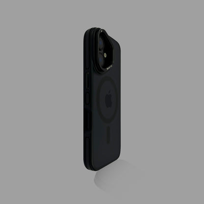 Matte Dark Color MagSafe iPhone Case with Integrated Lens Kickstand