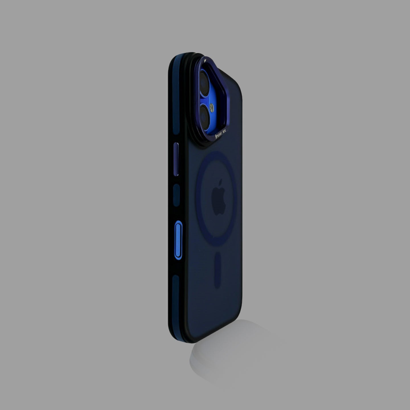 Matte Dark Color MagSafe iPhone Case with Integrated Lens Kickstand