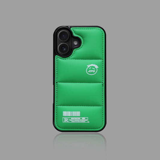 ダウンジャケット風カップル向けiPhoneケース