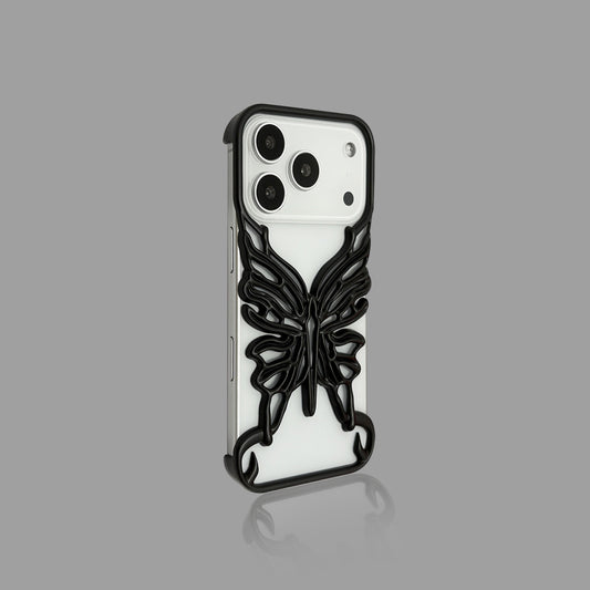 Premium Electroplated Hollow Butterfly iPhone Case
