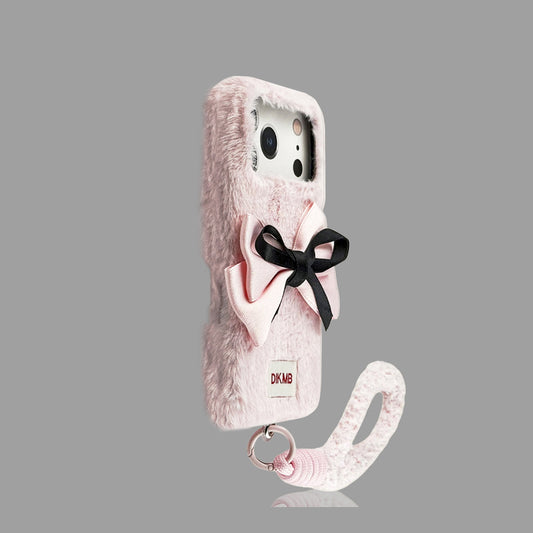 かわいいリボンのぬいぐるみiPhoneケース
