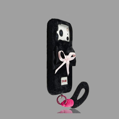 Cute Bow Plush iPhone Case
