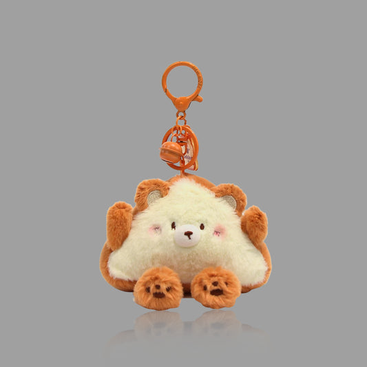 Cute Plush Bread Bear Keychain & Bag Charm