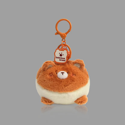 귀여운 봉제 빵곰 열쇠고리 &amp; 가방 참