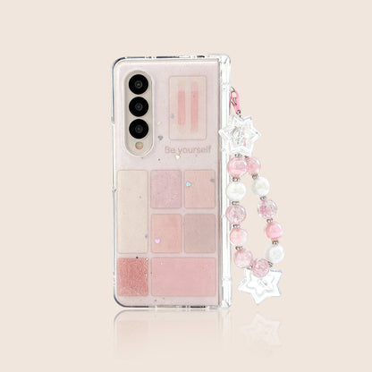 Galaxy Z Fold 保護ケース - アイシャドウパレット風デザイン
