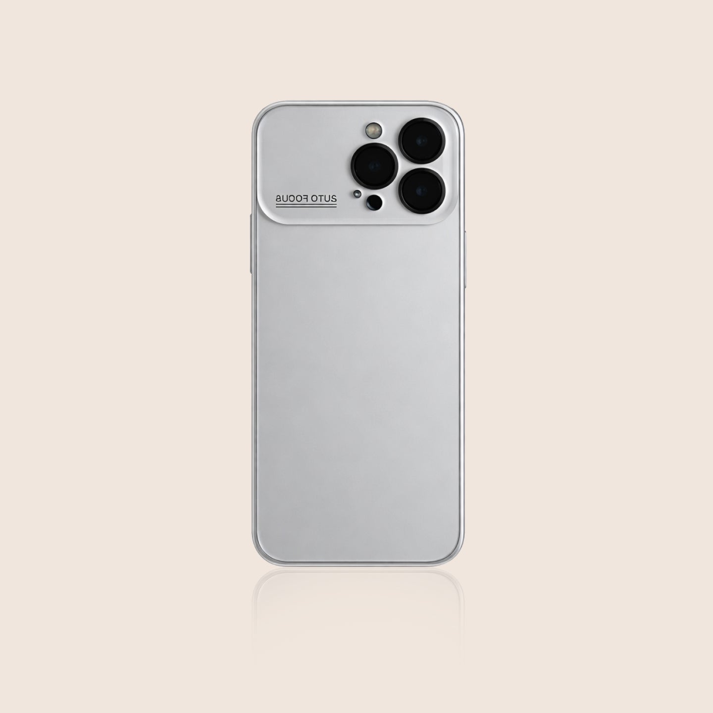 Minimalist iPhone Case - Sleek Silver-Grey