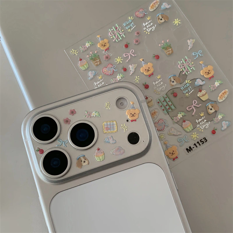 漫画イラストカメラレンズステッカー、レンズベースフィルム+デカールセット