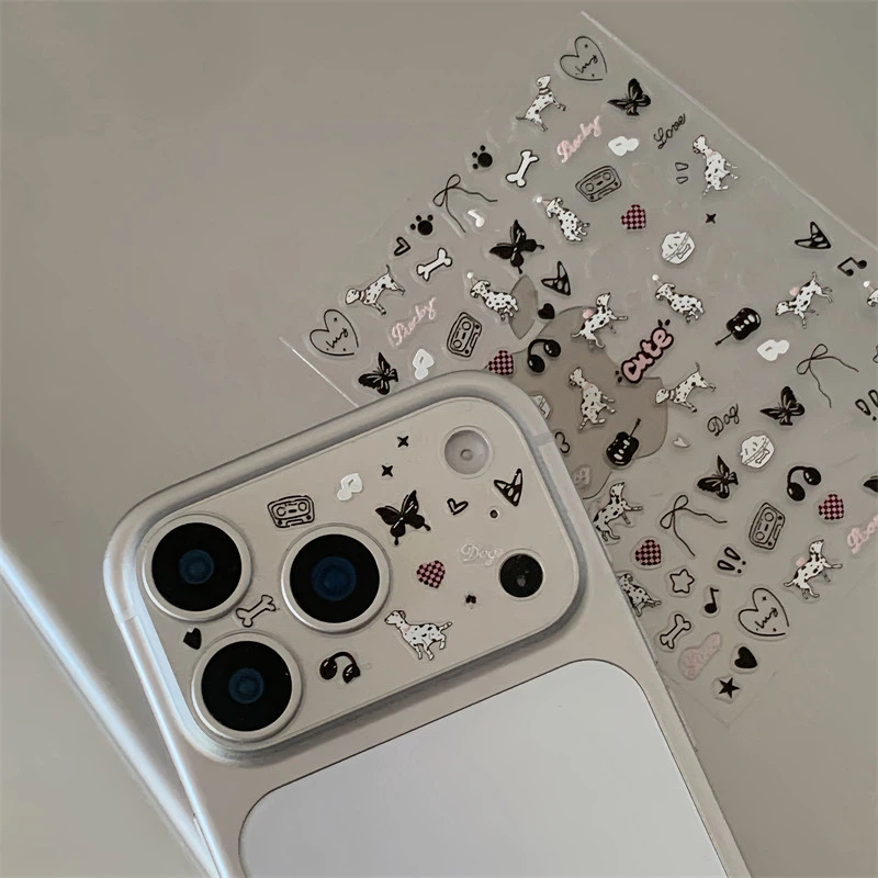 漫画イラストカメラレンズステッカー、レンズベースフィルム+デカールセット