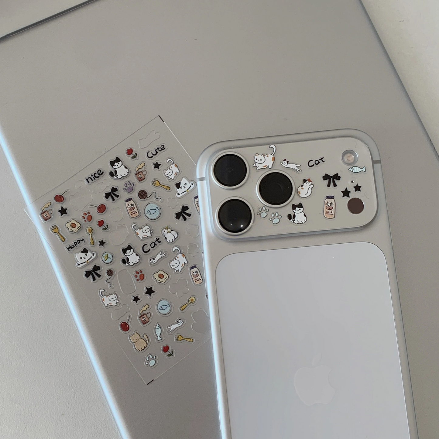 漫画イラストカメラレンズステッカー、レンズベースフィルム+デカールセット