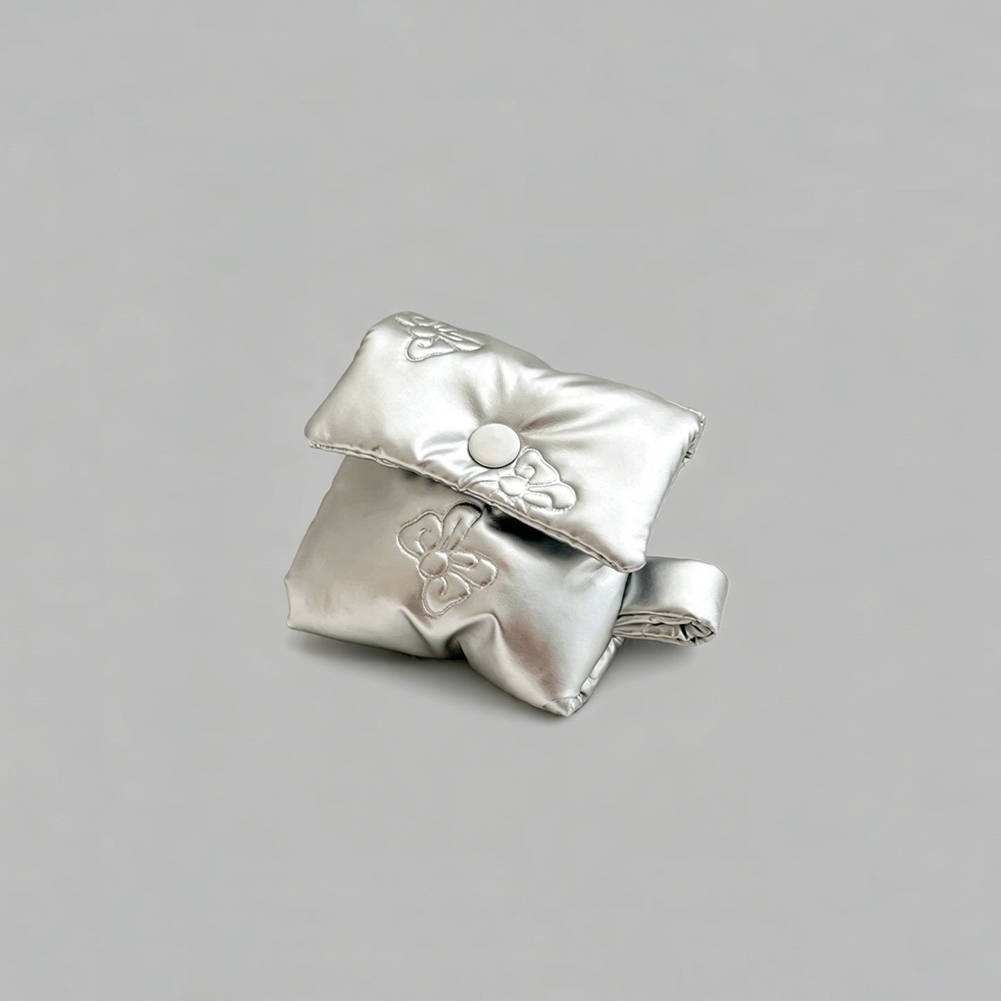 Puffer Bow AirPods Case with Chain Charm