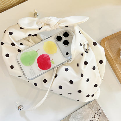Watercolor Fruit Print iPhone Case with Lemon Bead Chain
