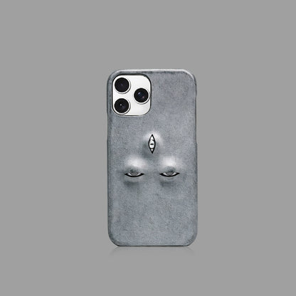 Handmade All-Seeing Eye Leather iPhone Case