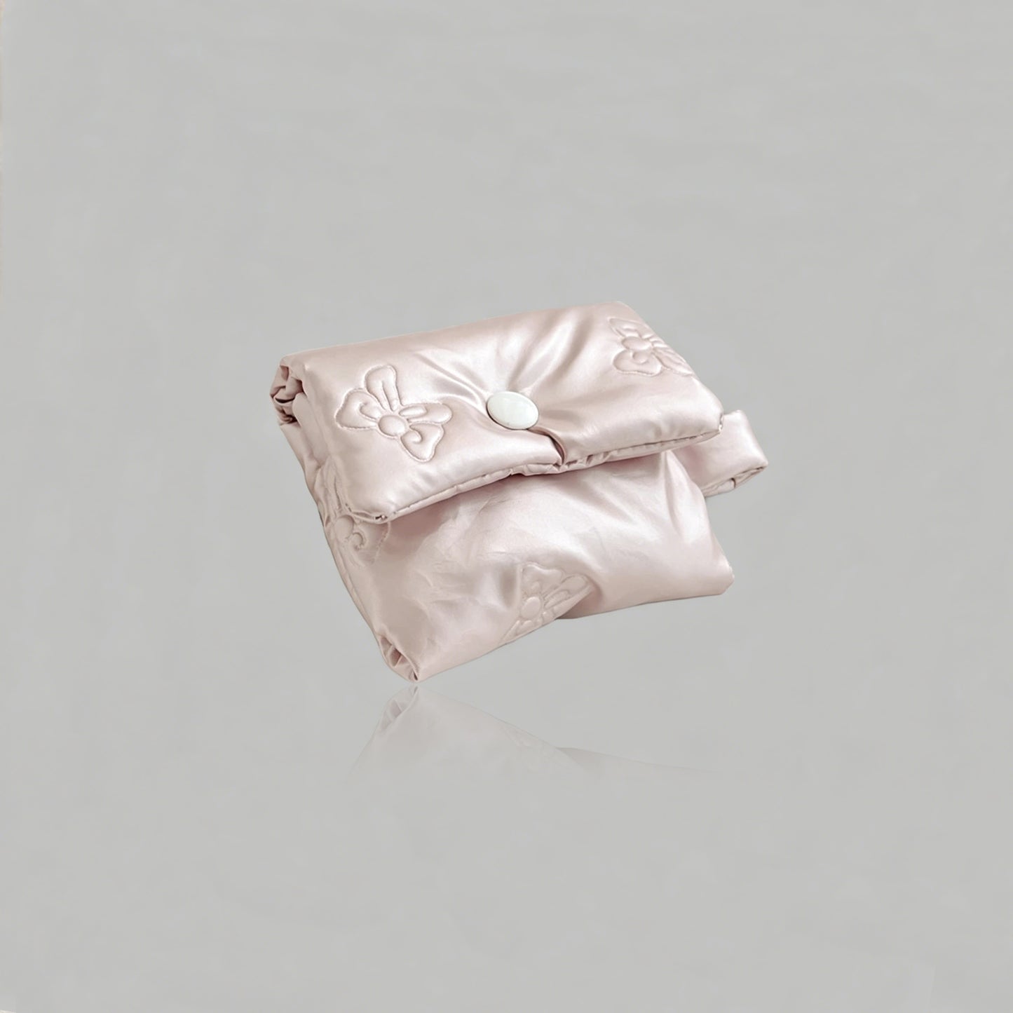 Puffer Bow AirPods Case with Chain Charm