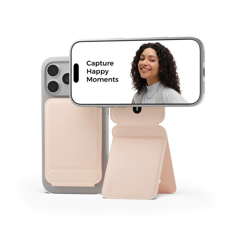 MagSafe Wallet Phone Stand, Foldable Multi-Angle Card Holder Cell Phone Grip for iPhone Series