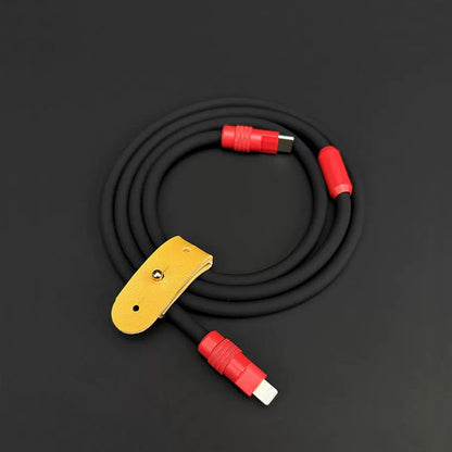 Dopamine Color USB-C to Lightning Fast Charging Cable, Thick Soft Silicone iPhone Charger Cord