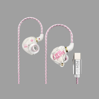 Type-C DAC Wired Gaming In-Ear Earphones with Microphone, Hi-Res Audio, Auto EQ Adjustment for PC & Mobile