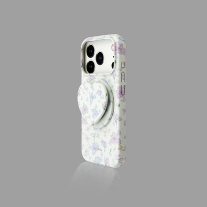 Heart & Polka Dot iPhone Case with Magnetic Heart Stand