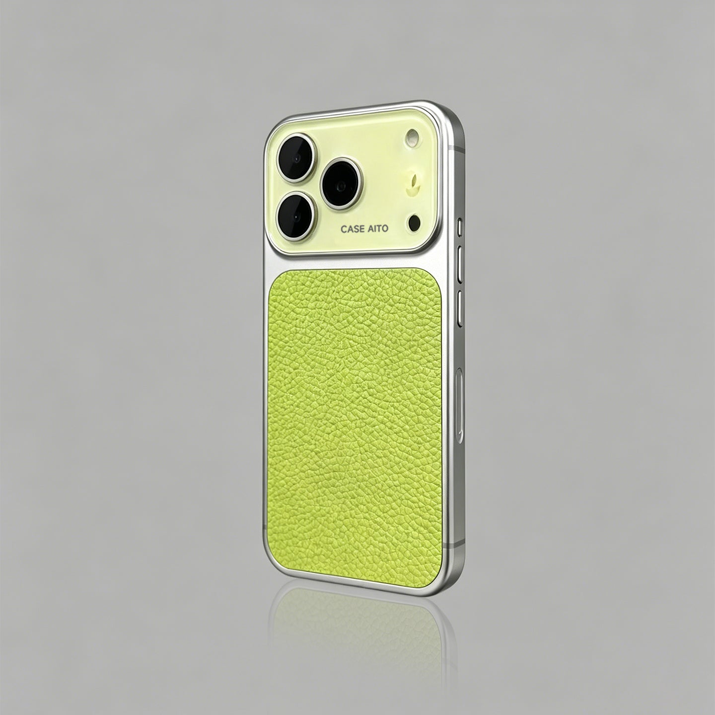 Retro Lychee Leather Texture iPhone Case