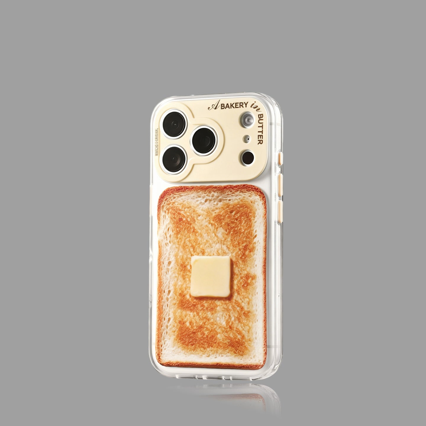 Toast Pattern Magnetic Phone Case, Niche Fun Original Design