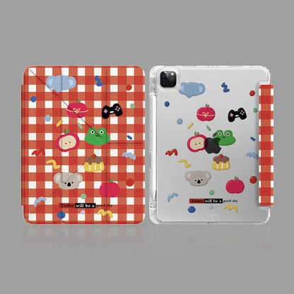 Unique Design Slim Lightweight iPad Case With Pencil Slot Compatible For Apple iPad