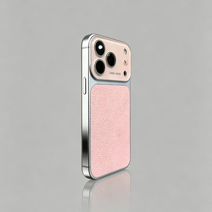 Retro Lychee Leather Texture iPhone Case