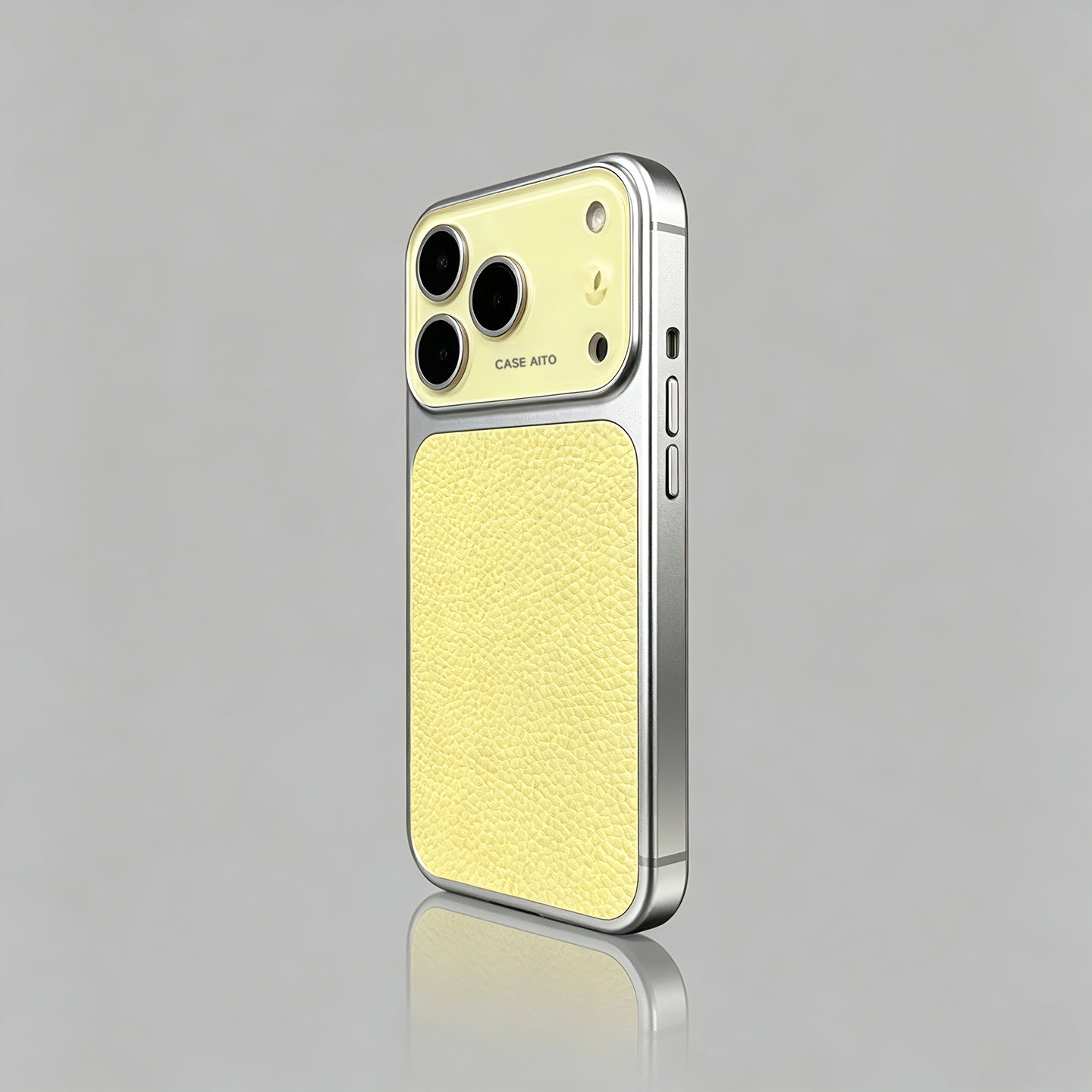 Retro Lychee Leather Texture iPhone Case