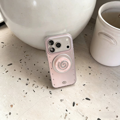 라인스톤 전기도금 MagSafe 아이폰 케이스