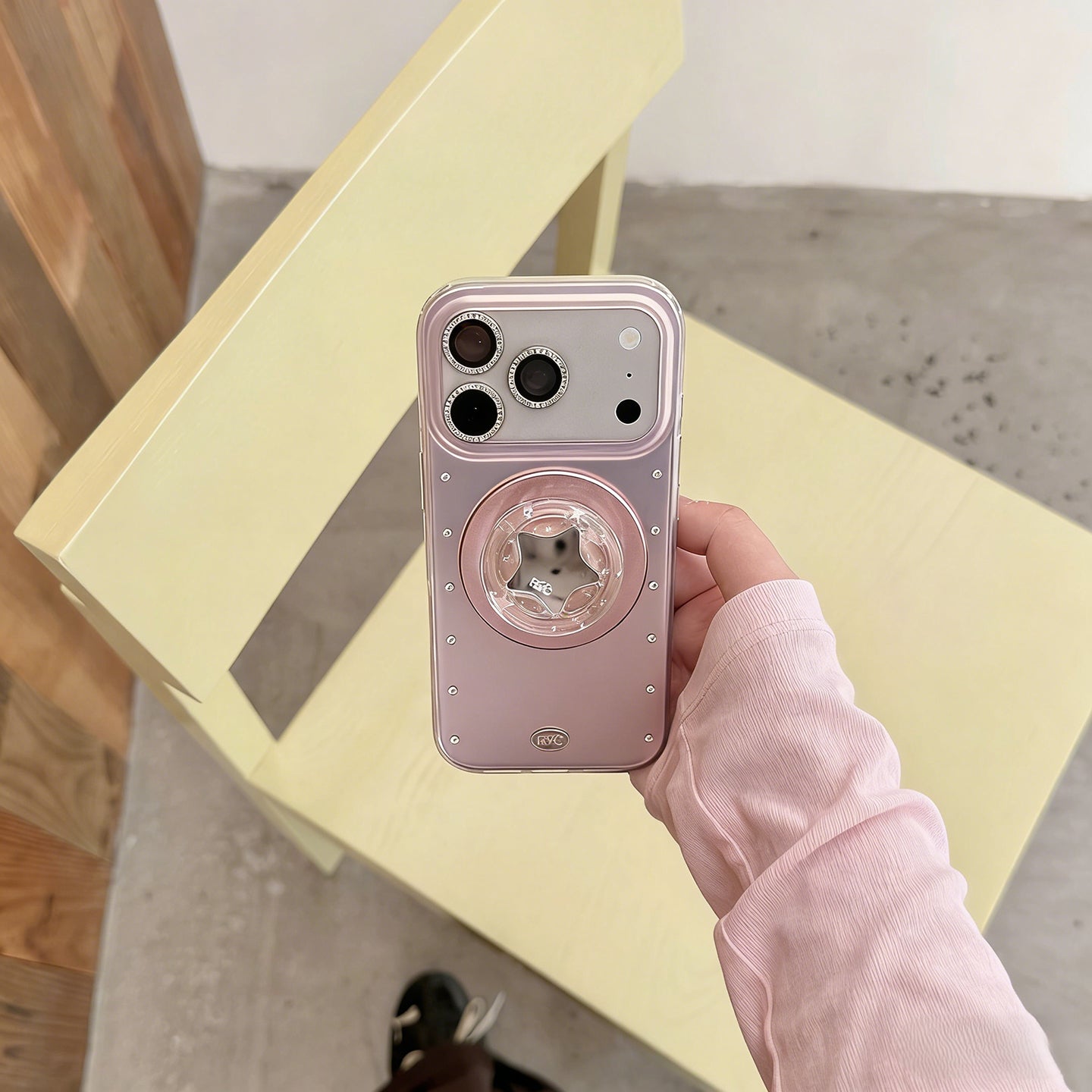 라인스톤 전기도금 MagSafe 아이폰 케이스